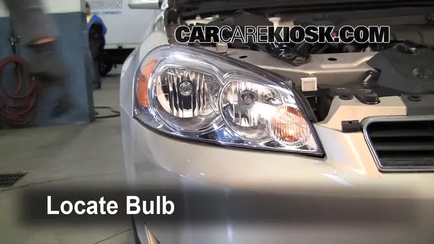2008 Chevrolet Impala LT 3.5L V6 FlexFuel Lights Headlight (replace bulb)